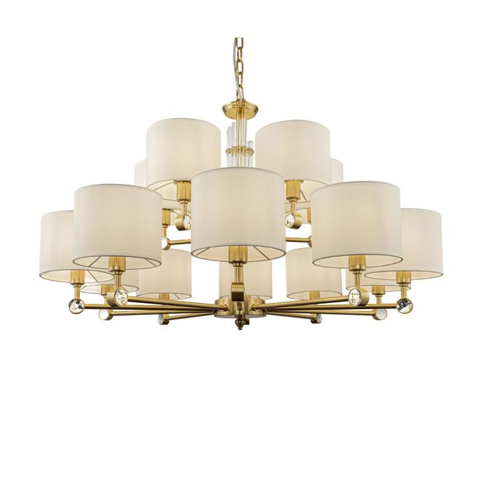 

Люстра Maytoni MOD088PL-15BS, 15хE14, 40Вт, 90х90х156 см, цвет латунь