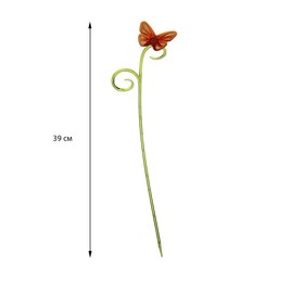Поддержка для орхидей, h = 39 см, пластик, цвет МИКС, «Бабочка» Ош