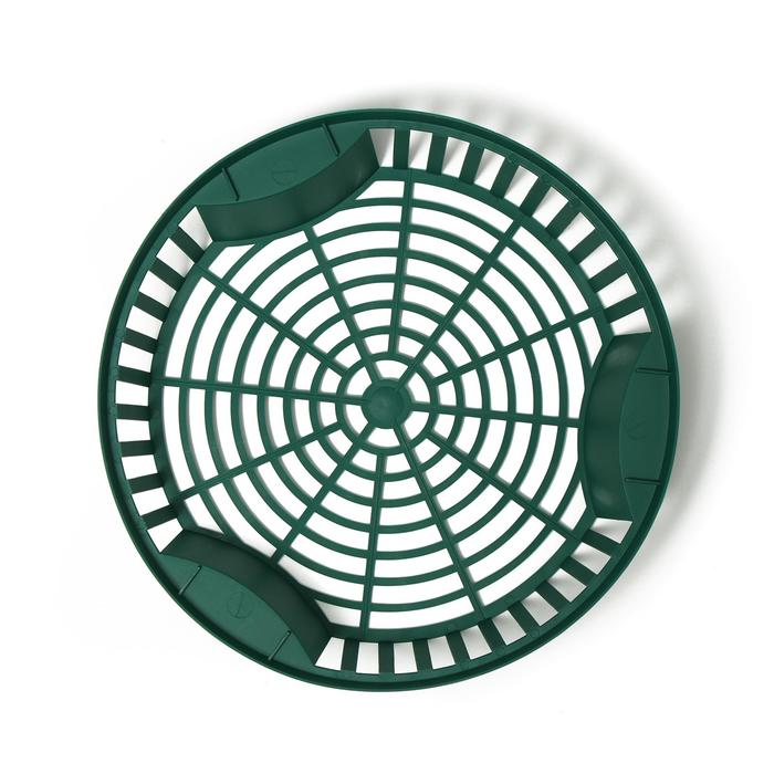 

Корзинка для луковичных, круглая, d = 27 см, h = 6, зелёная, Greengo