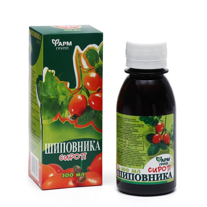 

Сироп шиповника, при простуде и гриппе, 100 мл