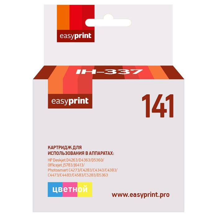 Картридж EasyPrint IH-337 (CB337HE/141/CS CB337) для принтеров HP, цветной
