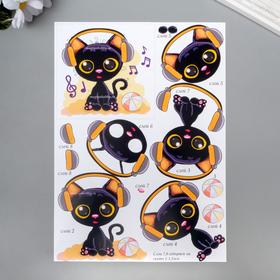 

Папертоль "Кот ди-джей" 12х12 см