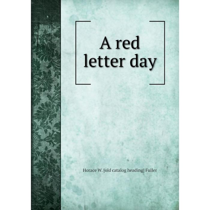 фото Книга a red letter day nobel press