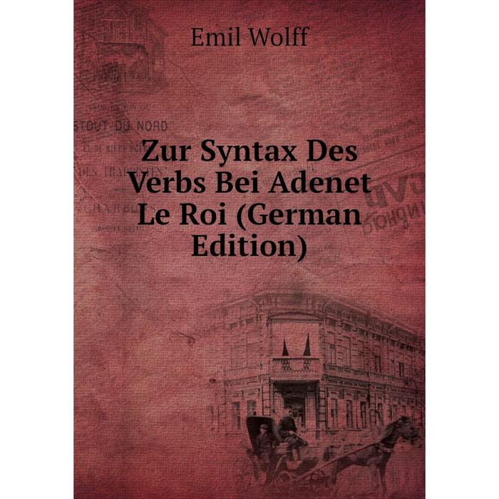 фото Книга zur syntax des verbs bei adenet le roi (german edition) nobel press