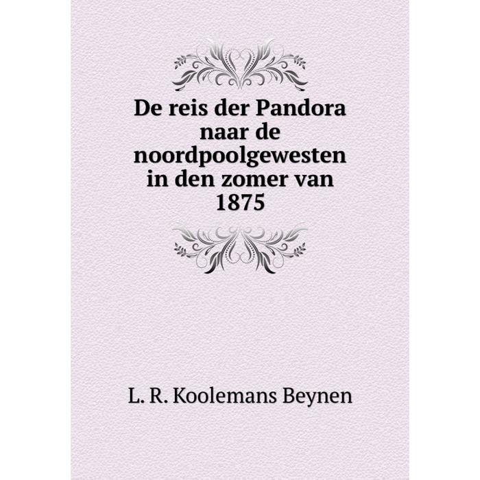 фото Книга de reis der pandora naar de noordpoolgewesten in den zomer van 1875 nobel press