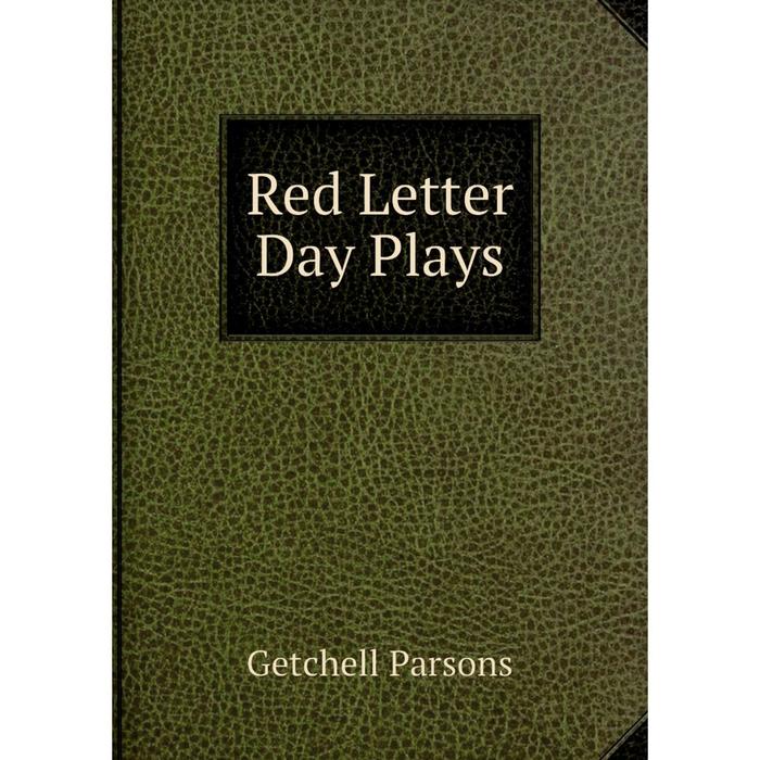 фото Книга red letter day plays nobel press