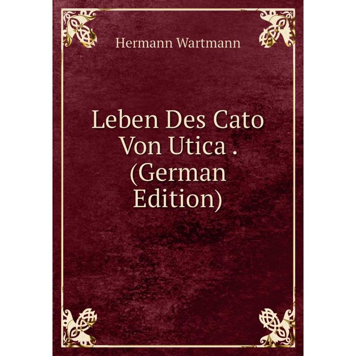 фото Книга leben des cato von utica nobel press