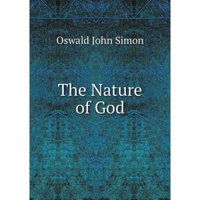 фото Книга the nature of god nobel press