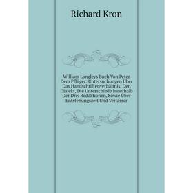

Книга William Langleys Buch Von Peter Dem Pflüger