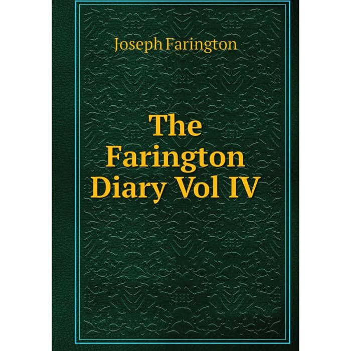 фото Книга the farington diary vol iv nobel press