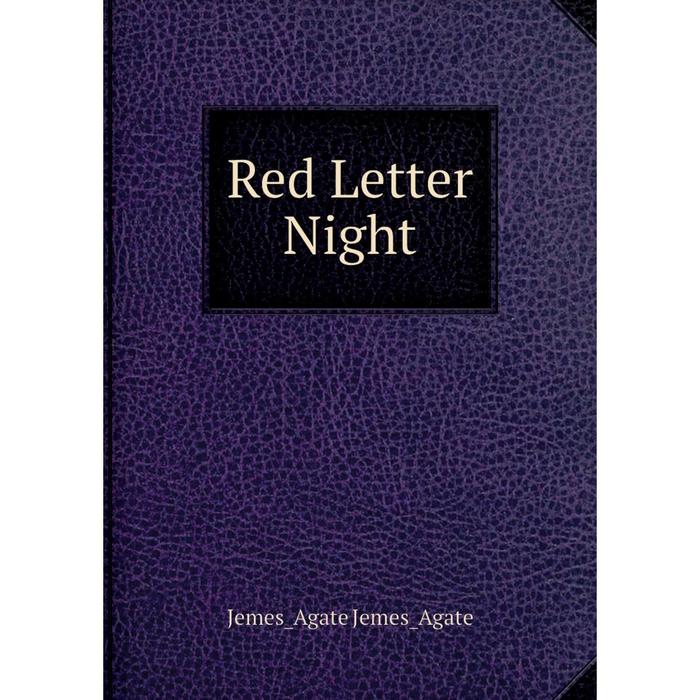 фото Книга red letter night nobel press