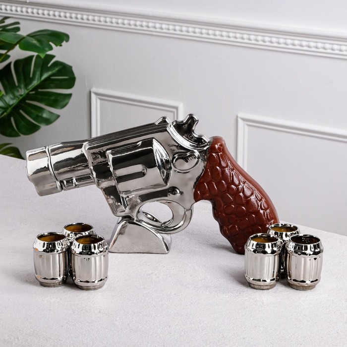 Штоф с рюмками "Кольт", 7 предметов, 1,1 л