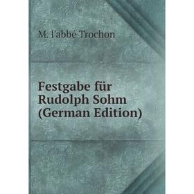

Книга Festgabe für Rudolph Sohm (German Edition)