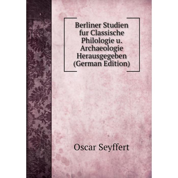 фото Книга berliner studien fur classische philologie u. archaeologie herausgegeben (german edition) nobel press