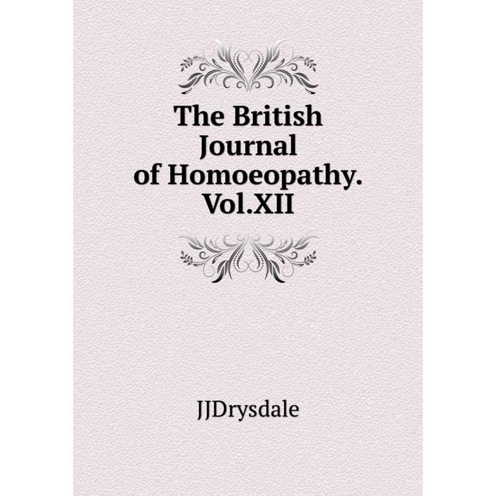 фото Книга the british journal of homoeopathy.vol.xii nobel press