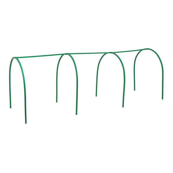 Каркас парника, 3 × 1 × 1 м, пластиковая профильная труба 22 × 22 мм, зелёный