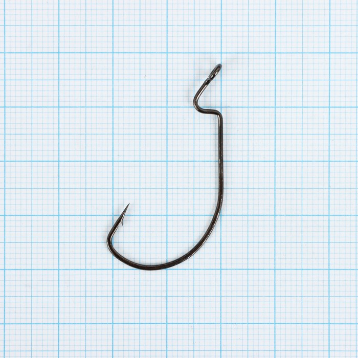 фото Крючки офсетные yugana wide range worm big eye, № 1, 4 шт.