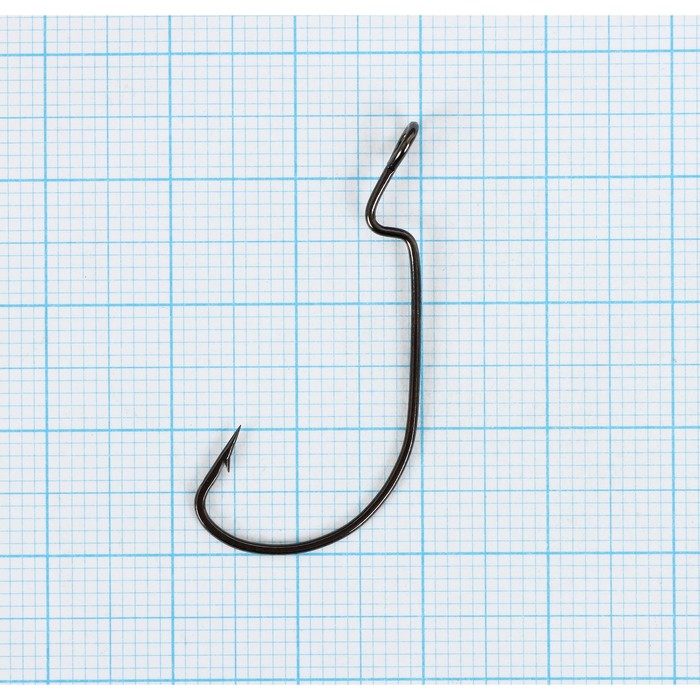 фото Крючки офсетные yugana wide range worm big eye, № 4, 4 шт.