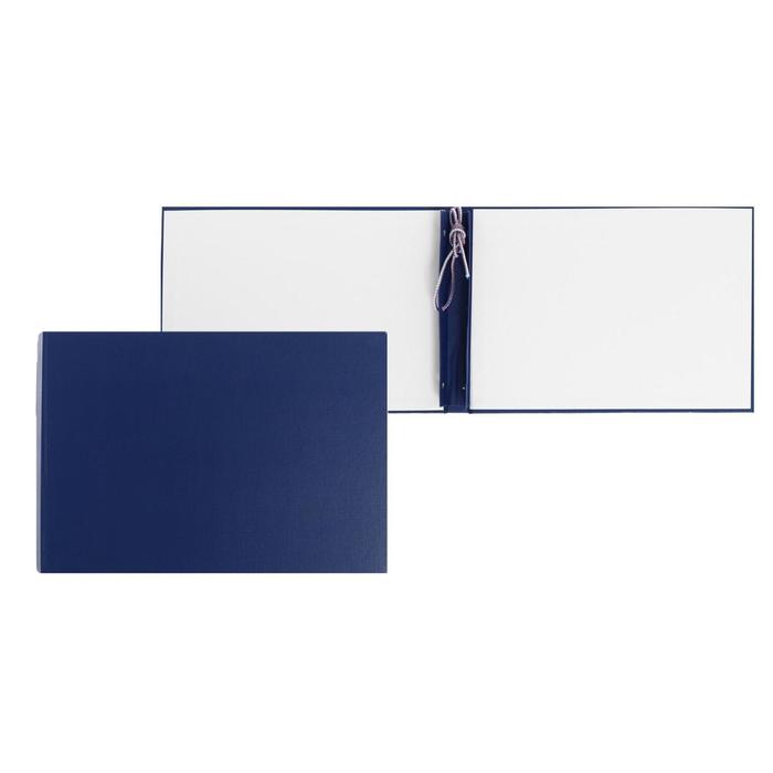 Папка для Дипломных работ А4 горизонтальная без бумаги без надписи синяя 237₽