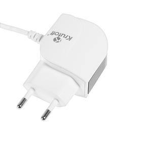 

Сетевое зарядное устройство Krutoff CH-12, Lightning, USB, 2.1 A, белое