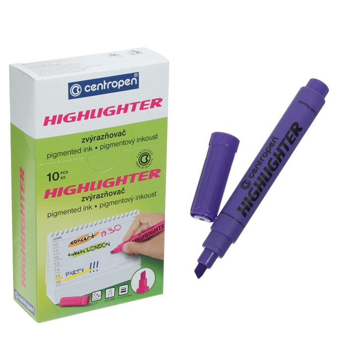 

Маркер текстовыделитель, Centropen Highlighter 8552, 5.0 мм, фиолетовый