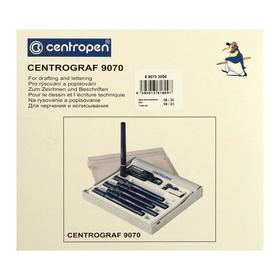 

Набор 3 рапидографов Centropen 9070, линия: 0.25, 0.35, 0.50 + тушь + держатель, пластиковый кейс