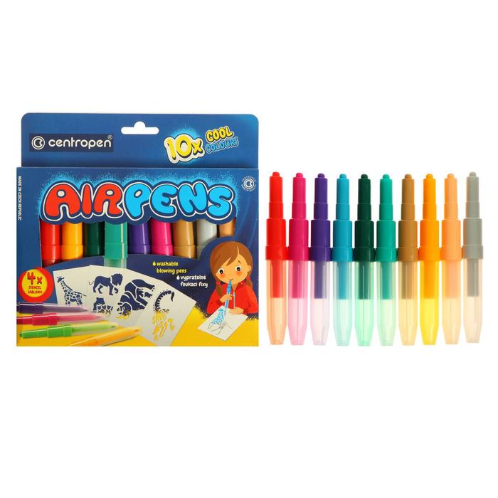 

Фломастеры - блопены 10 цветов Centropen 1500/10 AirPens Cool Colours