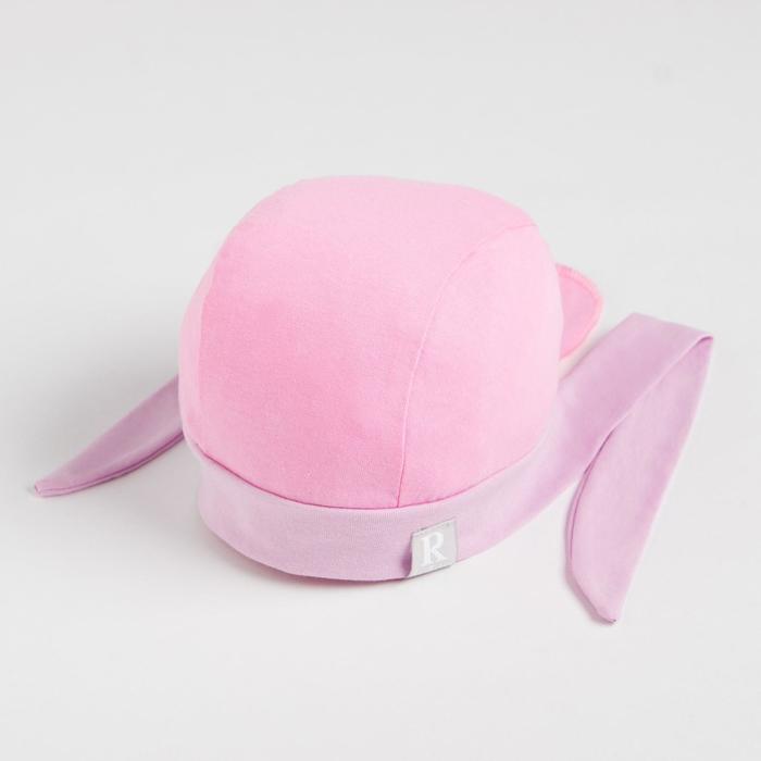 Бандана для девочки, цвет розовый, размер 47-50 см (1,5-3 года)