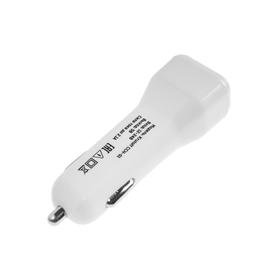 

Автомобильное зарядное устройство Krutoff CCH-01L, 2xUSB, 2.1 A, кабель Lightning, белое