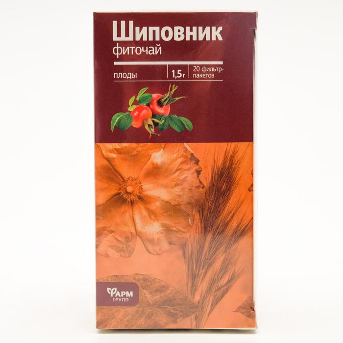 

Шиповник плоды, 20 фильтр пакетов по 1.5 г