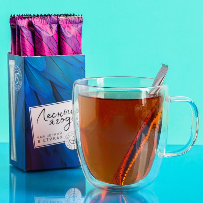 

Чай чёрный в стиках TEA TIME, c лесными ягодами, 15 шт.