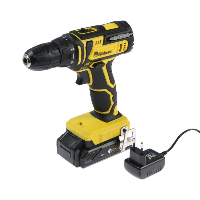 Дрель-шуруповерт Kolner KCD 16L 16 В 4001450 обмин 2819 Нм 2 Ач Li-on подсветка 429800₽