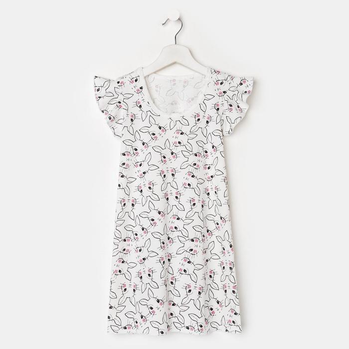 Сорочка «Ника» для девочки, цвет молочный, рост 104-110 см (30)