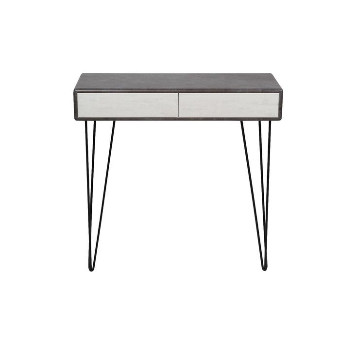 Стол-консоль «Телфорд», 900 × 350 × 875 мм, цвет серый бетон / белый бетон стол консоль телфорд 900 × 350 × 875 мм цвет дуб американский графит