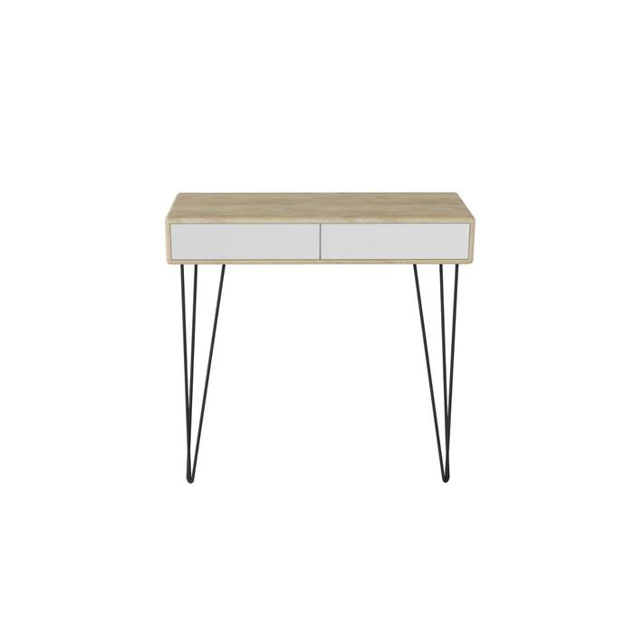 Стол-консоль «Телфорд», 900 × 350 × 875 мм, цвет дуб сонома / белый стол консоль телфорд 900 × 350 × 875 мм цвет дуб американский графит