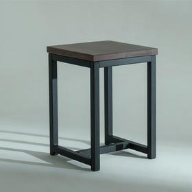 

Табурет "Лофт 4", Черный/палисандр