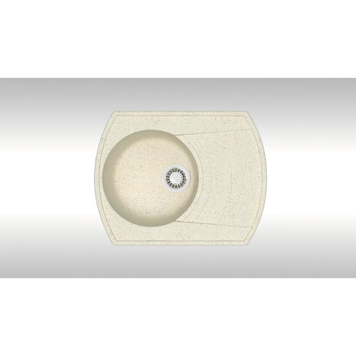 

Мойка кухонная из камня ZETT lab. 25/Q2, 640х490х200 мм, матовая, врезная, бежевая