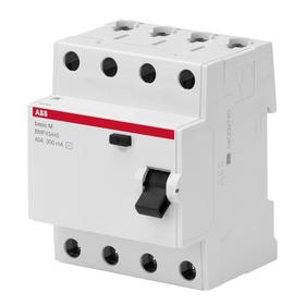 

УЗО ABB Basic M, 4P, 25 A, 30 мA, AC, BMF41425