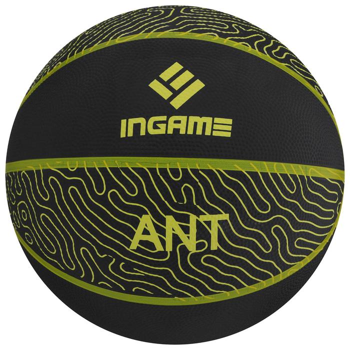 фото Мяч баскетбольный ingame ant №7 черно-желтый