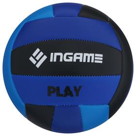

Мяч волейбольный INGAME Play черно-сине-голубой