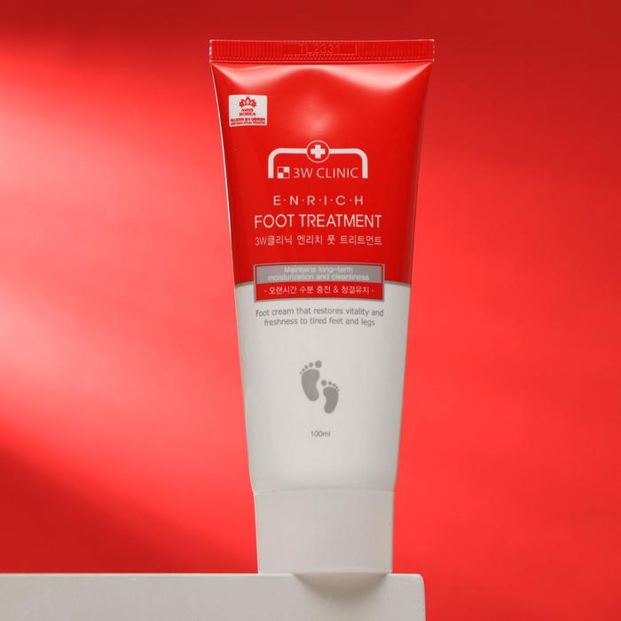 Крем для ног 3W CLINIC Enrich Foot Treatment, 100 мл