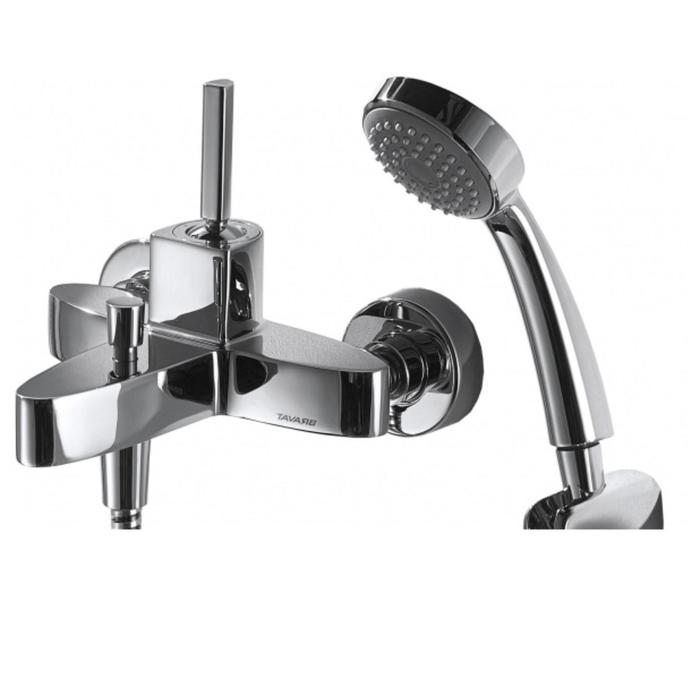 Смеситель для ванны BRAVAT Spring F679113C-B однорычажный короткий излив и лейка хром 13600₽