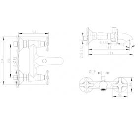 

Смеситель для ванны BRAVAT Summer Rain F677111C-01, двухвентильный, с коротким изливом, хром 63845