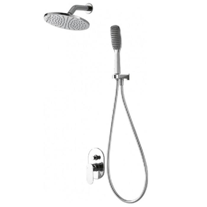 Смеситель для душа BRAVAT Gina F865104C-A-ENG встраиваемый с тропическим душем хром 32245₽