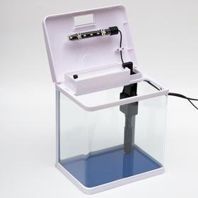 

Аквариум BARBUS с фильтром и подсветкой LED, белый 9л