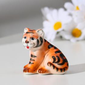 

Сувенир "Тигр "Брюс" , 6 см, гжель, цвет