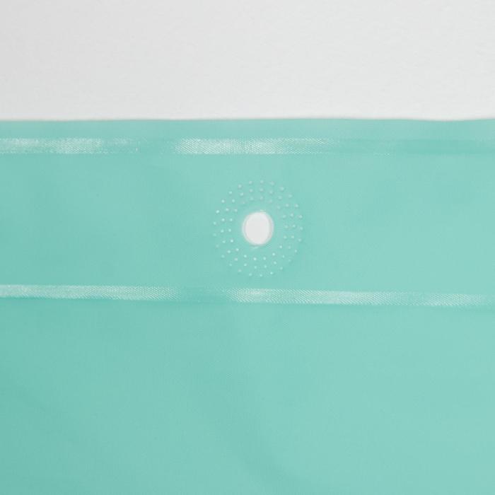 фото Набор для ванной savanna «селест»: штора 180×180 см, ковёр 38×69 см, цвет морской волны