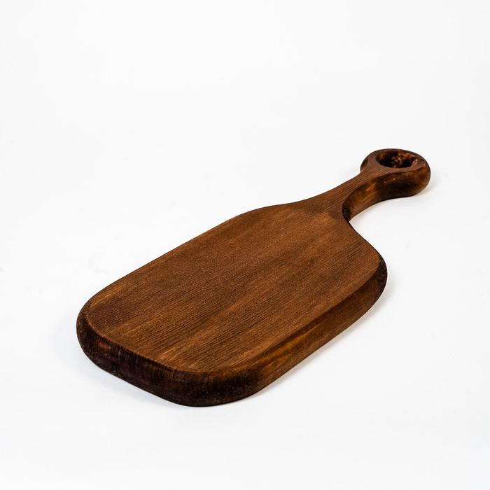 фото Доска разделочная magistro, 32,5×12,5×2 см, цельный массив кедра, цвет шоколадный