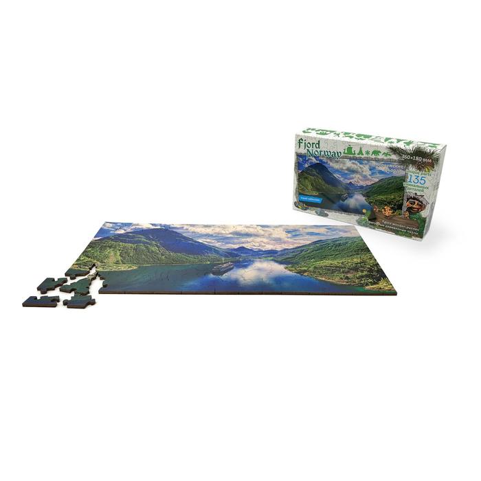 

Фигурный деревянный пазл «Travel collection» Фьорды, Норвегия
