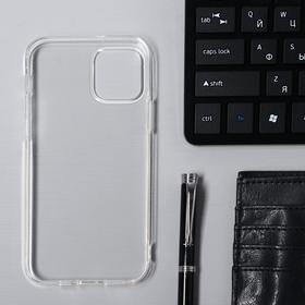 

Чехол Krutoff, для iPhone 12/12 Pro, силиконовый, прозрачный